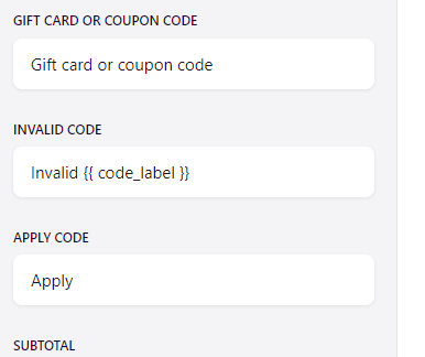 Edit Language For Error Message Invalid Coupon Code Swell Community